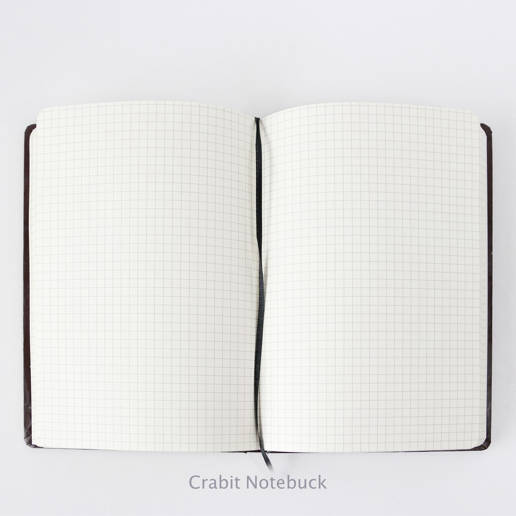 Sổ tay grid Crabit - Almond - Ruột ô vuông chi chép, Bullet Journal - Milky Collection Chính Hãng Crabit