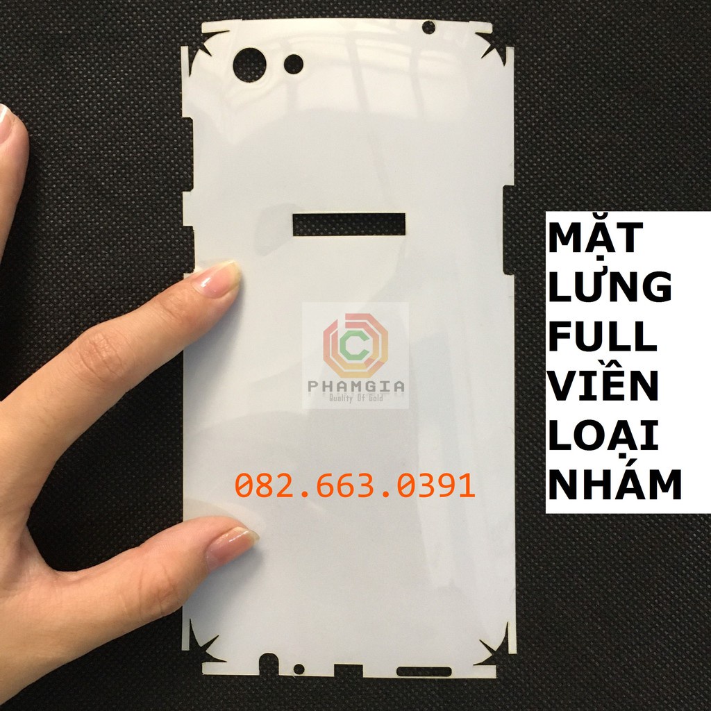 Dán PPF bóng, nhám cho Oppo F3 Plus (R9s Plus) màn hình, mặt lưng, full lưng viền siêu bảo vệ