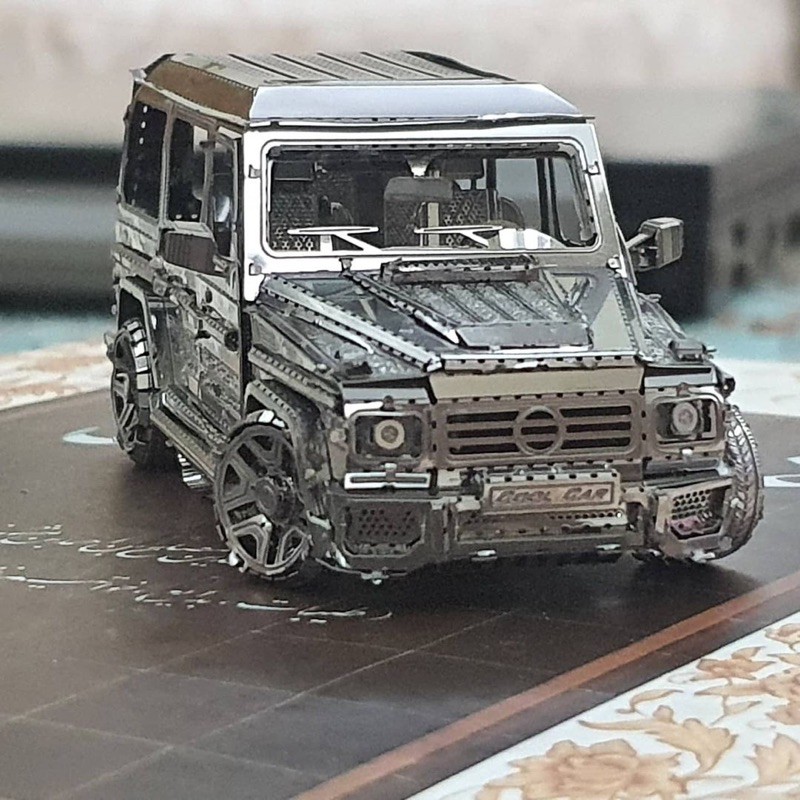 [Mã LIFETOYS1 giảm 30K đơn 99K] Mô hình 3D kim loại lắp ráp ô tô Mercedes-Benz G500 [Chưa lắp]