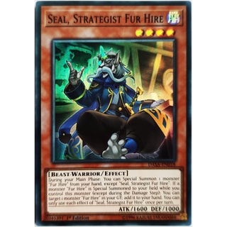 [Thẻ Yugioh] Seal, Strategist Fur Hire |EN| Super Rare