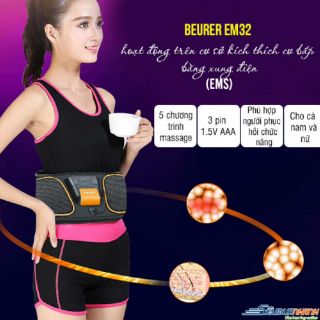 Đai giảm béo bụng beurer em32 nhập khẩu đức