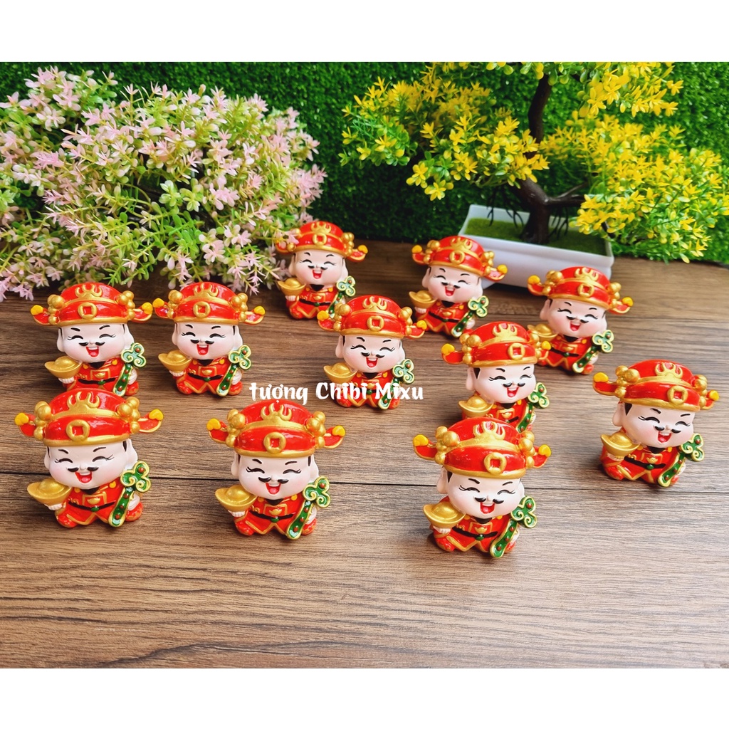 Tượng chibi Thần Tài Như Ý Cát Tường 6cm cao cấp