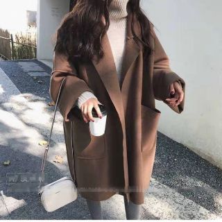 [HÀNG CÓ SẴN] Áo dạ mỏng nâu tối