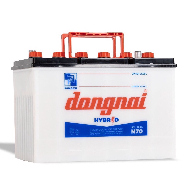 Bình ắc quy 12v hybrid đồng nai N70 | 12V - 70ah