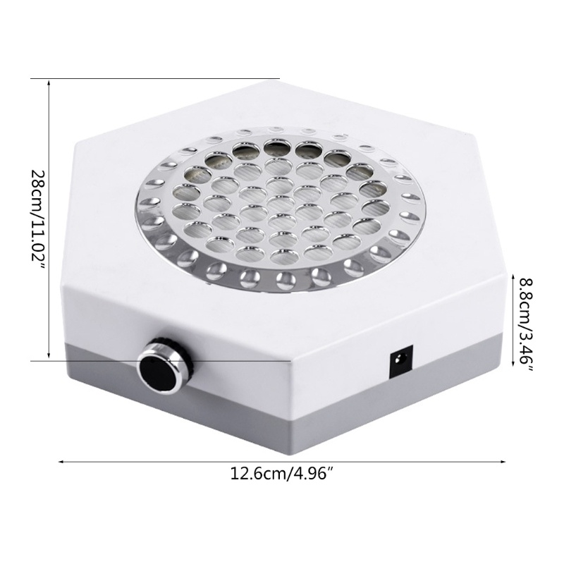 Máy Hút Bụi Móng Tay Bằng Điện 80W Có Bộ Lọc Điều Chỉnh Tốc Độ f