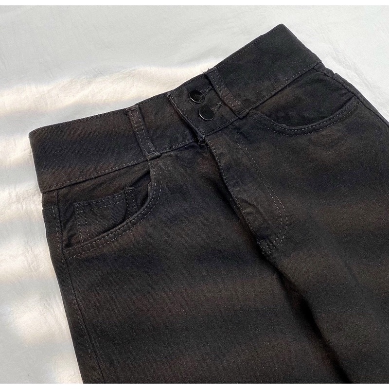 Quần Jeans Nữ Ống Rộng Lưng Cao KIA Phong Cách Ulzzang – 84Unisex