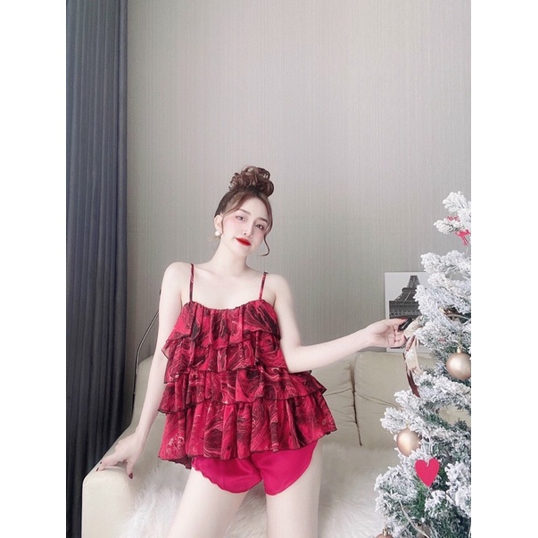 Đồ mặc nhà xinh Đồ ngủ sexy Đồ bộ nữ Đồ Lụa Voan tầng | BigBuy360 - bigbuy360.vn