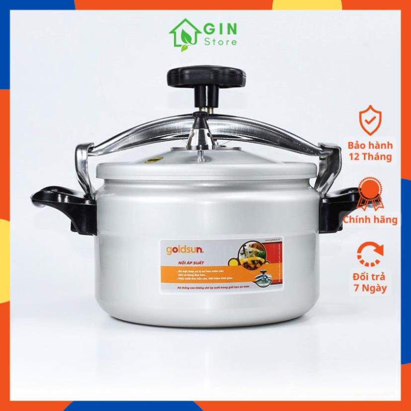 FreeShip - Nồi Áp Suất Nhôm GOLDSUN PC-GJY50A, Dung Tích 5L, Bảo Hành 12 Tháng - Chính hãng