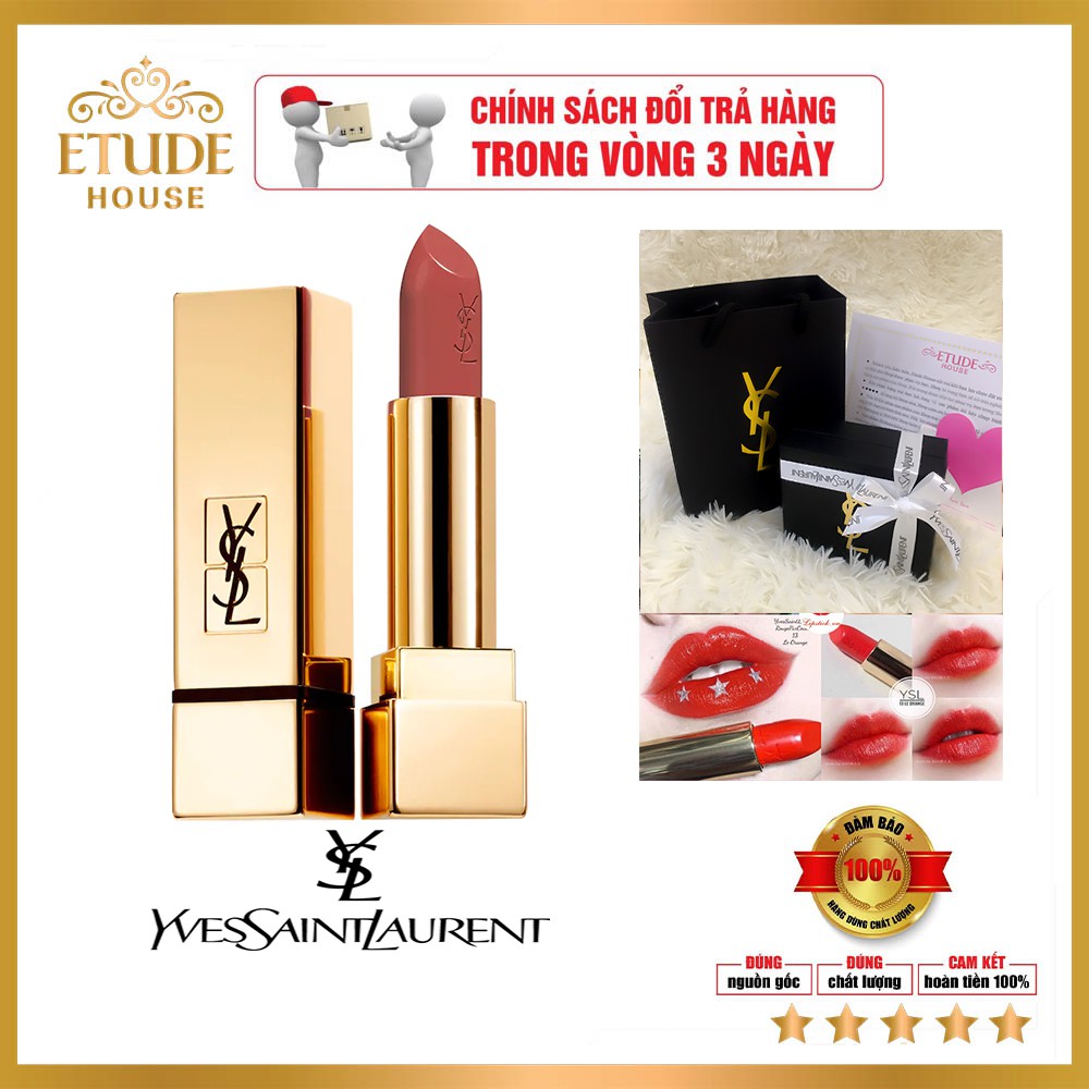 ❤️Chính Hãng❤️ Son YSL pure colour satiny radiance, chất son mềm mại,không gây khô môi, hệt như làn môi nguyên bản | BigBuy360 - bigbuy360.vn