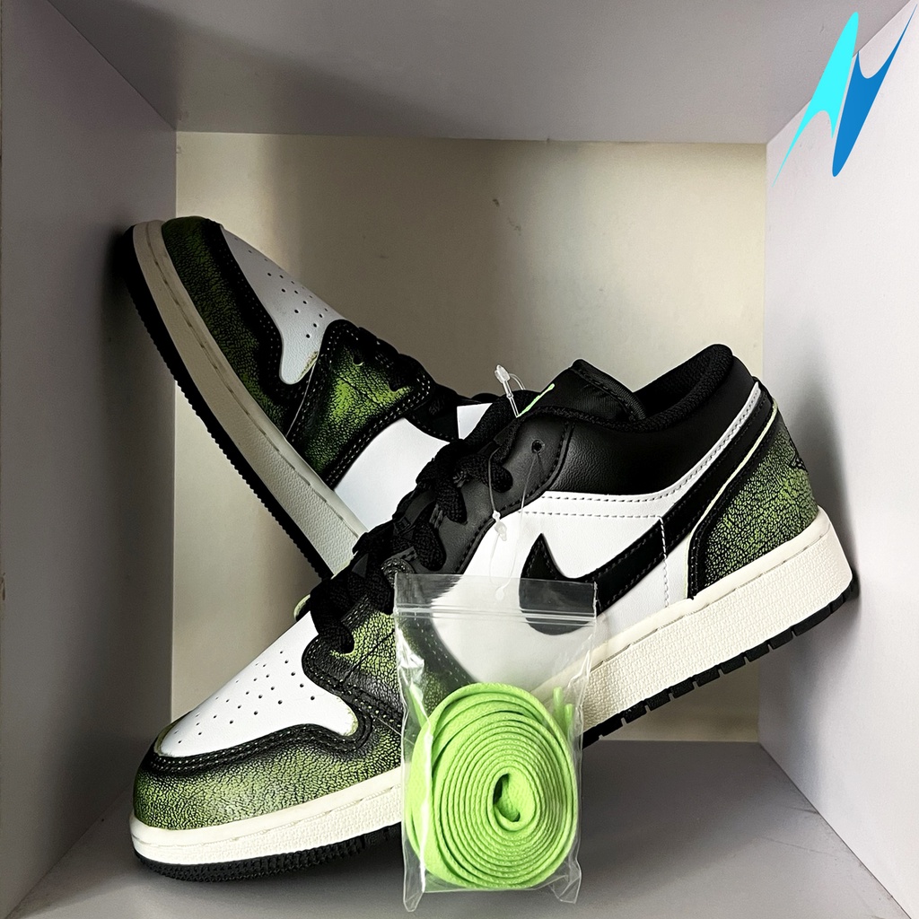 Giày Nike Air Jordan 1 Low SE GS 'Electric Green' chính hãng 100%