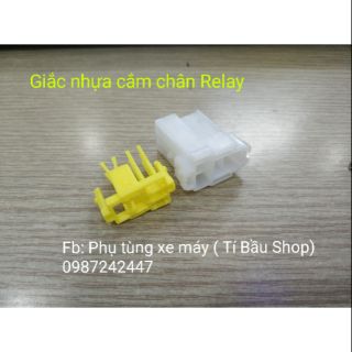 Giắc nhựa dùng cắm chân Relay ( bịch 10 cái)
