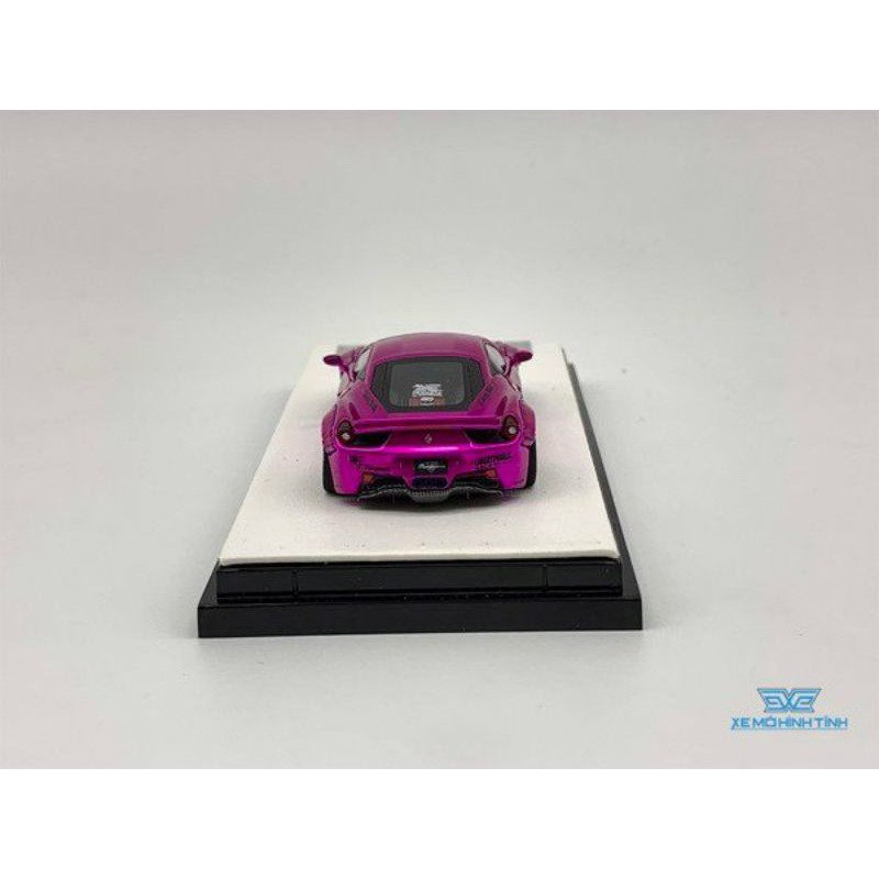 Xe Mô Hình Ferrari 458 LB Limited 499pcs Timothy Pierre và Liberty Walk 1:64 ( Hồng )&lt;br&gt;