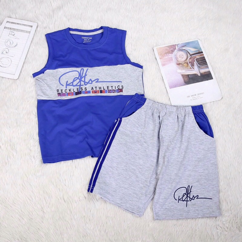 Bộ sát nách bé trai cao cấp size cồ 47-67kg