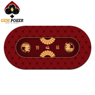THẢM POKER GEM OVAL CAO SU CAO CẤP
