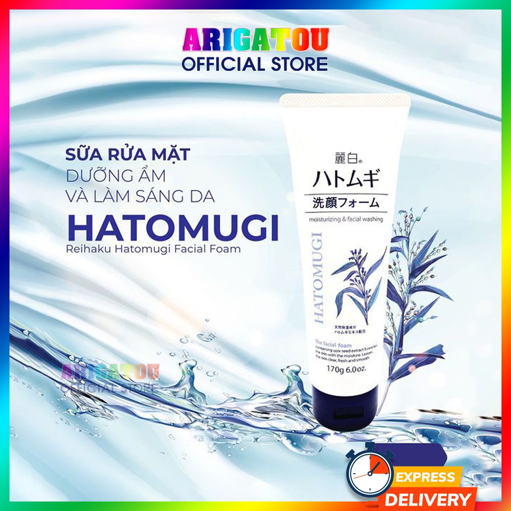 Sữa Rửa Mặt Hatomugi, Sữa Rửa Mặt Ý Dĩ Hatomugi The W Cleasing Foam 130g và 170g Nhật Bản | BigBuy360 - bigbuy360.vn