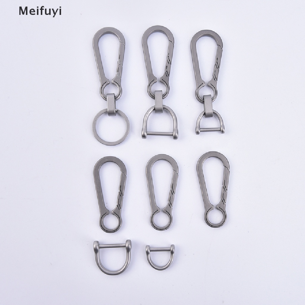 [Meifuyi] Titanium Buckles EDC Outdoor Tool Titanium Alloy Keychain Buckle Key Ring VN439