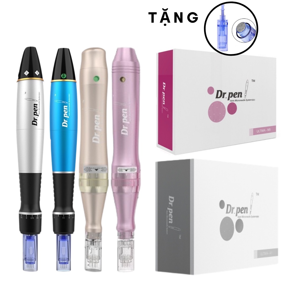 Máy Phi Kim Dr Pen A1 Cấy Tảo Máy Pen Cấy Phấn Trắng Da Mặt Da Đầu Tóc Xám Máy Lăn Kim Bọc Kim Loại Tích Điện