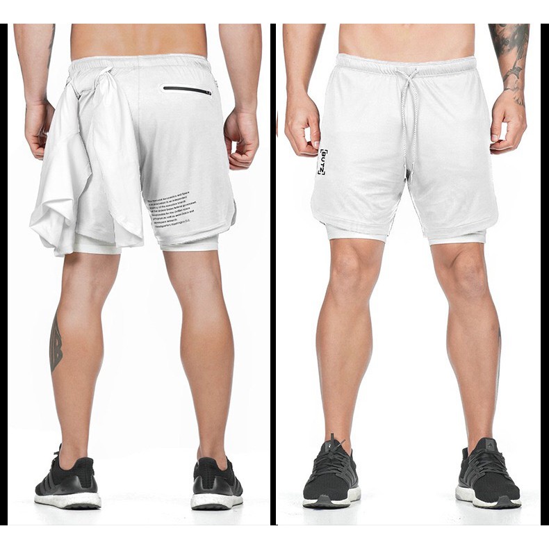 QUẦN TẬP GYM THỂ THAO - QUẦN SHORT 2 LỚP