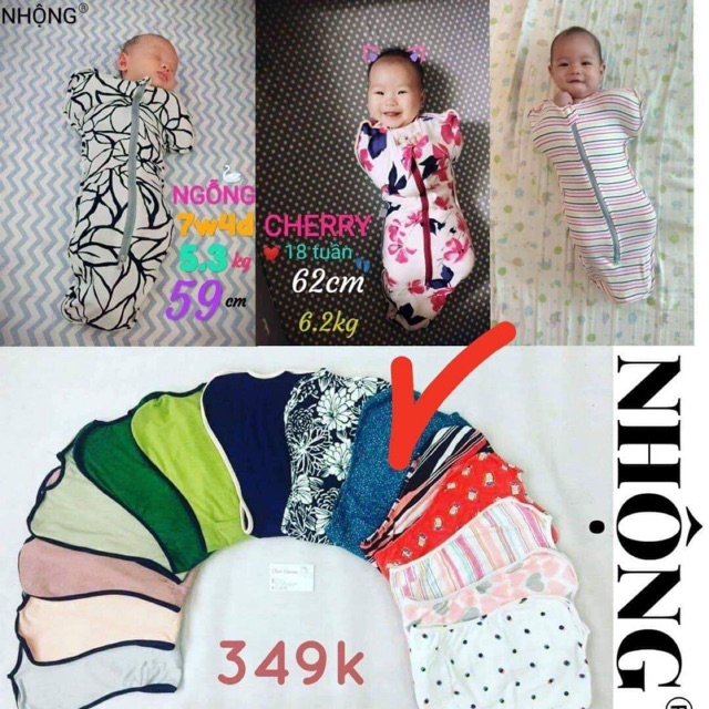 Quấn nhộng cho bé Chũn Cocoon