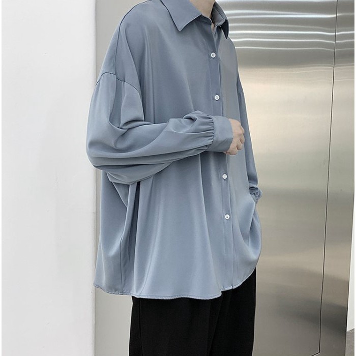 [Tặng cà vạt] Áo sơ mi dài tay màu xanh dương hotrend siêu hot cực đẹp | BigBuy360 - bigbuy360.vn