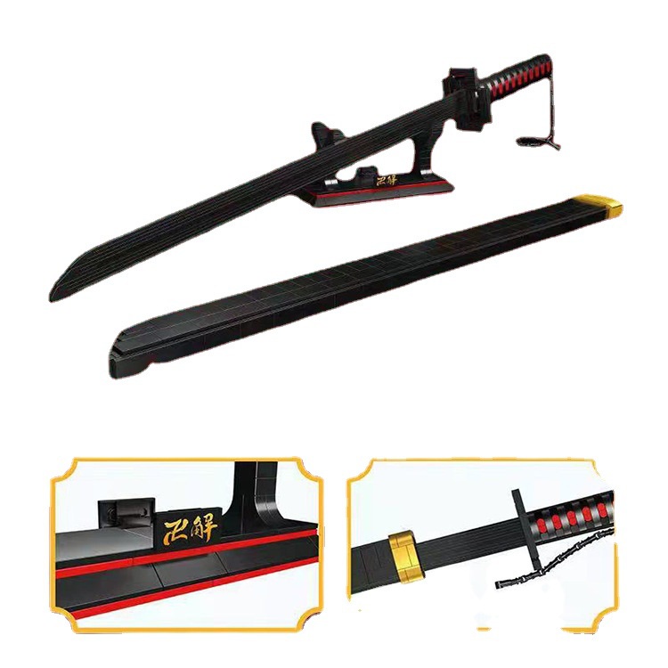 Đồ Chơi Lắp Ráp Kiểu Lego Thanh Kiếm Zangetsu Của Kurosaki Ichigo Anime Bleach No1501 Với 932 Mảnh Ghép