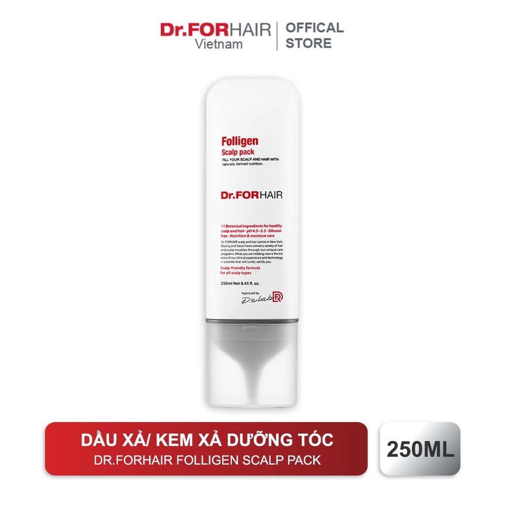 Dầu Xả Dưỡng Tóc Tóc Suôn Mượt  Dr.FORHAIR Folligen Scalp Pack 250ml