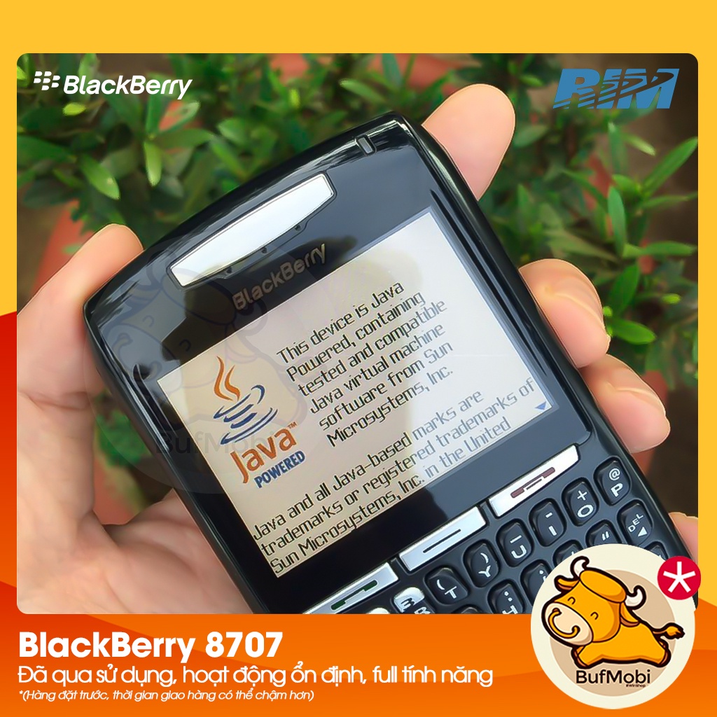 Blackberry 8707 Likenew, nguyên zin, nhiều nhà mạng