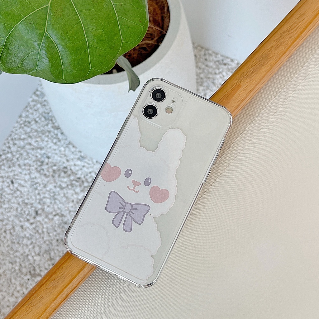 Ốp lưng iphone ốp Điện Thoại Mềm In Hình Thỏ Hoạt Hình Cho iPhone 12 11 12 / 12 Pro / 12 Pro max / 11 / 11 Pro max / XS max / XR / 8 plus / 7 plus 6s / 6 Ốp lưng iphone ốp Điện Thoại Đáng Yêu