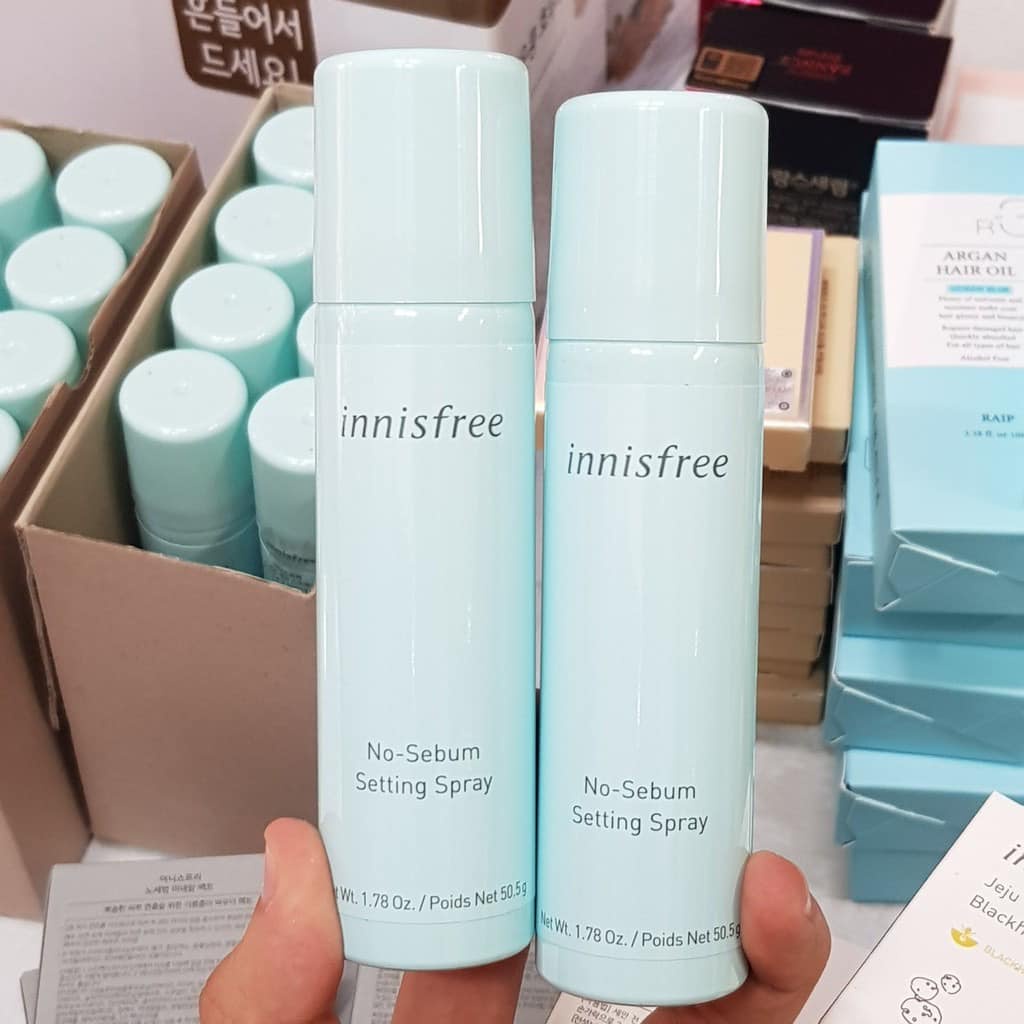 XỊT KHOÁNG KIỀM DẦU GIÚP CỐ ĐỊNH LỚP TRANG ĐIỂM INNISFREE NO SEBUM SETTENG SPRAY 50ML CHÍNH HÃNG - 10856