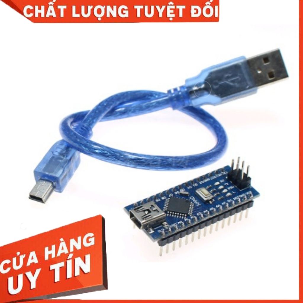 Arduino Nano V3.0 CH340 + cáp Mini USB - Atmega328p