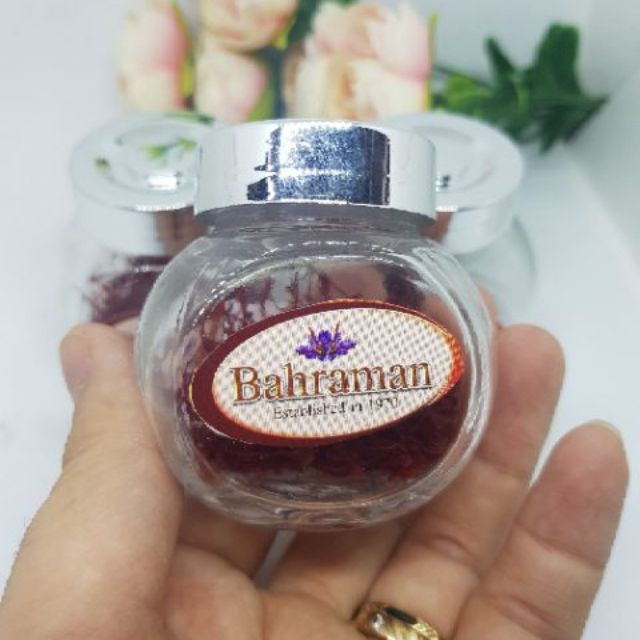 Bao bì mới - 1gr G1 negin nhụy hoa nghệ tây saffron của iran hãng bahraman