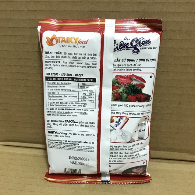 Gói Bột Chiên Giòn Tài Ký