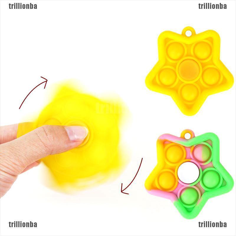 （trillionba）Novelty Spinner Pop it Toys Anti Stress Spinning Adult Funny Flip Finger Toy