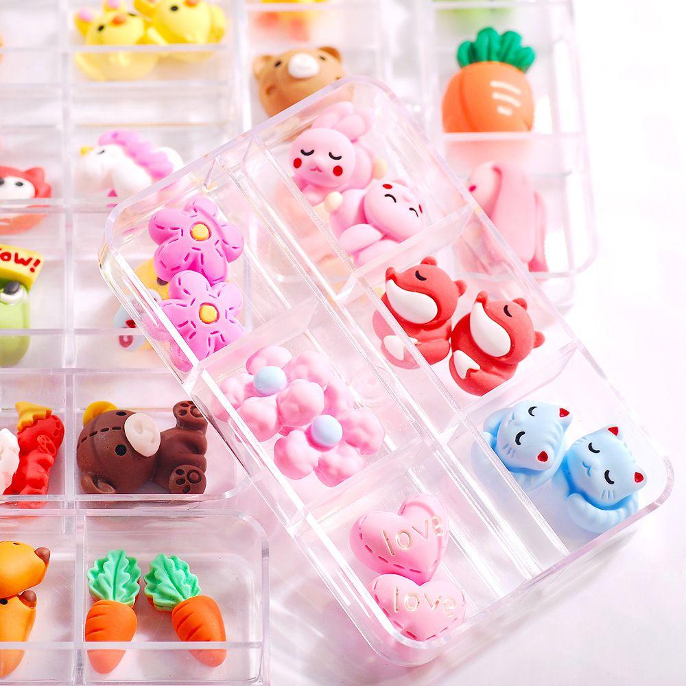 Phụ Kiện Trang Trí Móng Tay Hình Động Vật Hoạt Hình Xinh Xắn