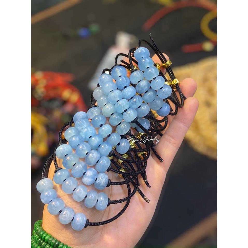 Vòng tay đồng điếu Aquamarine hàng chuẩn nhà Tiệm nhỏ của Ryn xanh mướt, mang lại may mắn cho người đeo😍😍😍