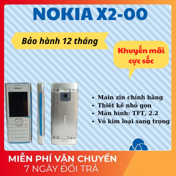 Điện thoại độc cổ nokia x2 00 pin khủng giá rẻ