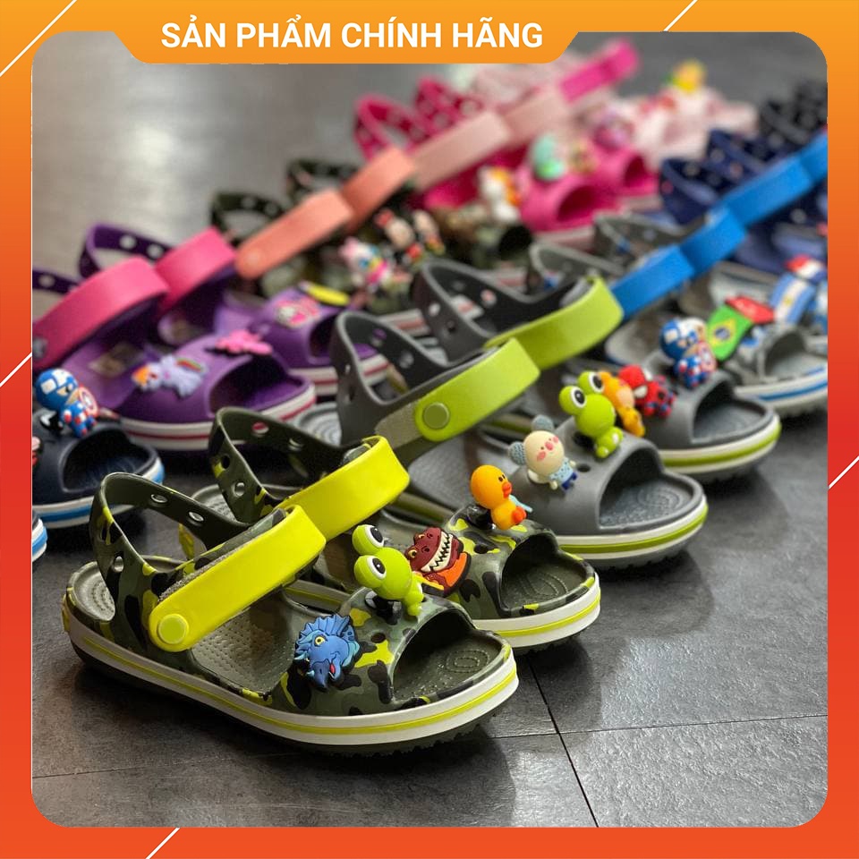 Giày Cross Sandal Baya Trẻ Em Chính Hãng Size 24 Đến 35 - Tặng 4 Jibbizt - Sấu Vui Vẻ