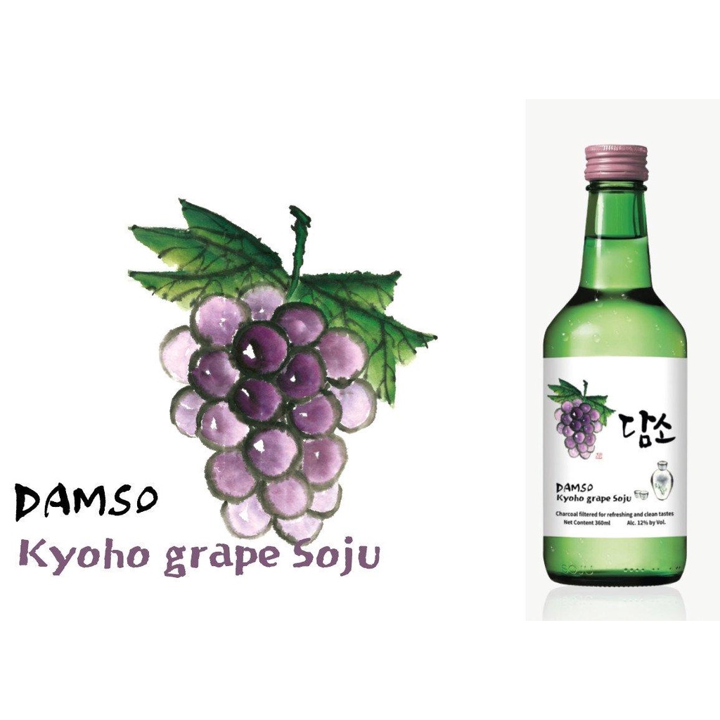 Soju DAMSO Hàn Quốc Nhập Khẩu Thơm Ngon Đủ Vị