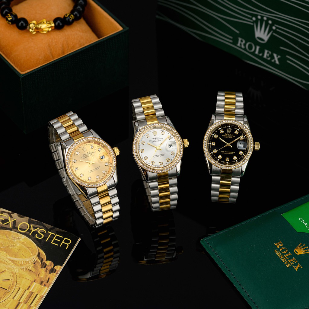 Đồng hồ nam nữ RL, đồng hồ cặp đôi máy pin dây kim loại cao cấp | BigBuy360 - bigbuy360.vn