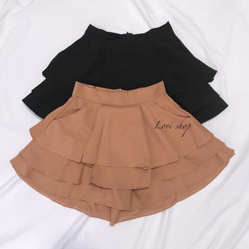 Chân váy 2 tầng xoè