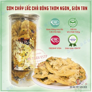 Cơm cháy lắc chà bông 300g ( giòn - ngon ) hũ PET | Ăn vặt Sơn Béo