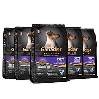 5 gói thức ăn chó con Ganador DHA gói 400gr