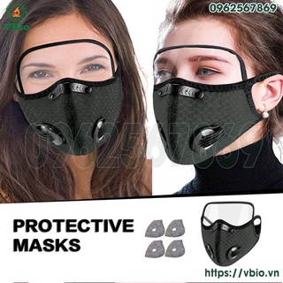 Khẩu trang có kính - khẩu trang ninja có kính