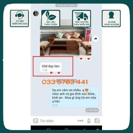 Sofa 3 món chân quỳ gỗ sồi Nga 100% nhỏ gọn, giá tại xưởng - ghế sofa mini cho phòng khách chung cư