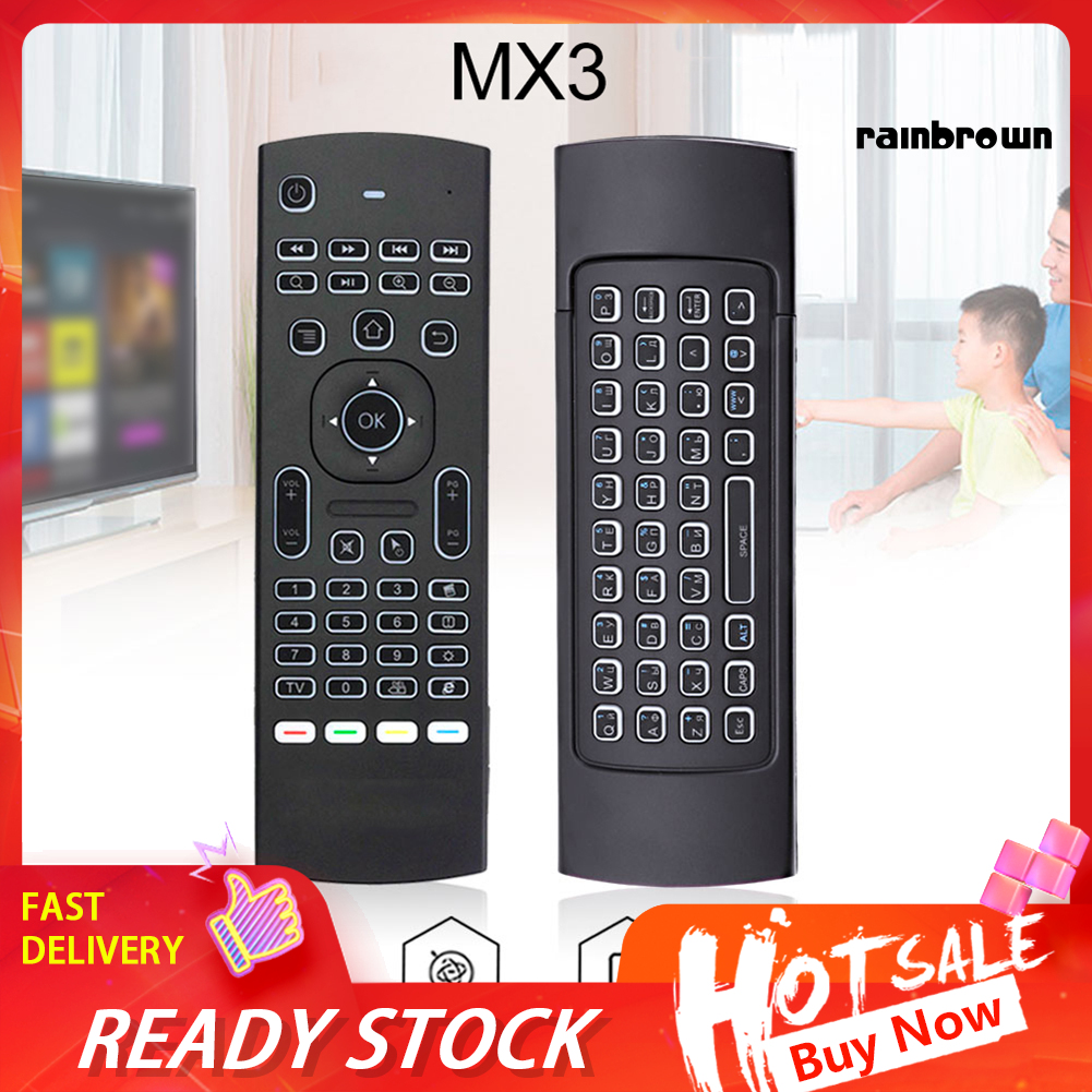 Bàn Phím Tích Hợp Chuột Bay Mx3 2.4g Cho X96 H96 Android Tv Box / Rxdn /