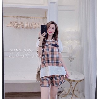 ❤️FREESHIP❤️ ĐỒ BỘ B.B.R PHỐI SỌC VUÔNG