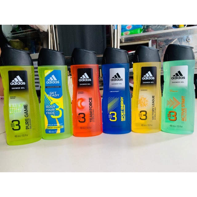 Sữa tắm gội, rửa mặt 3 in 1 Adidas 400 ml