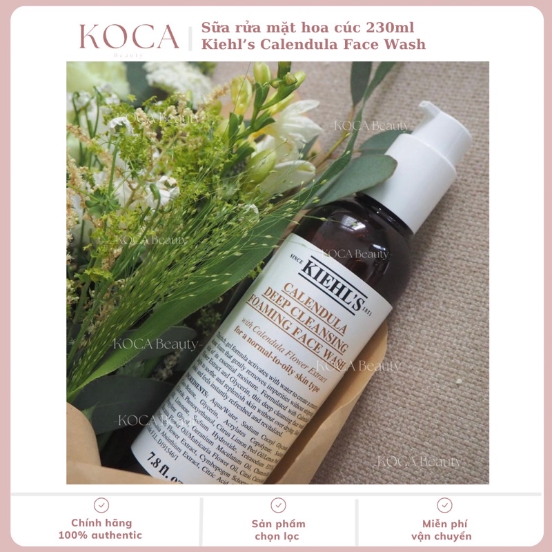 BILL MỸ Set sữa rửa mặt 230ml và Toner hoa cúc 250ml