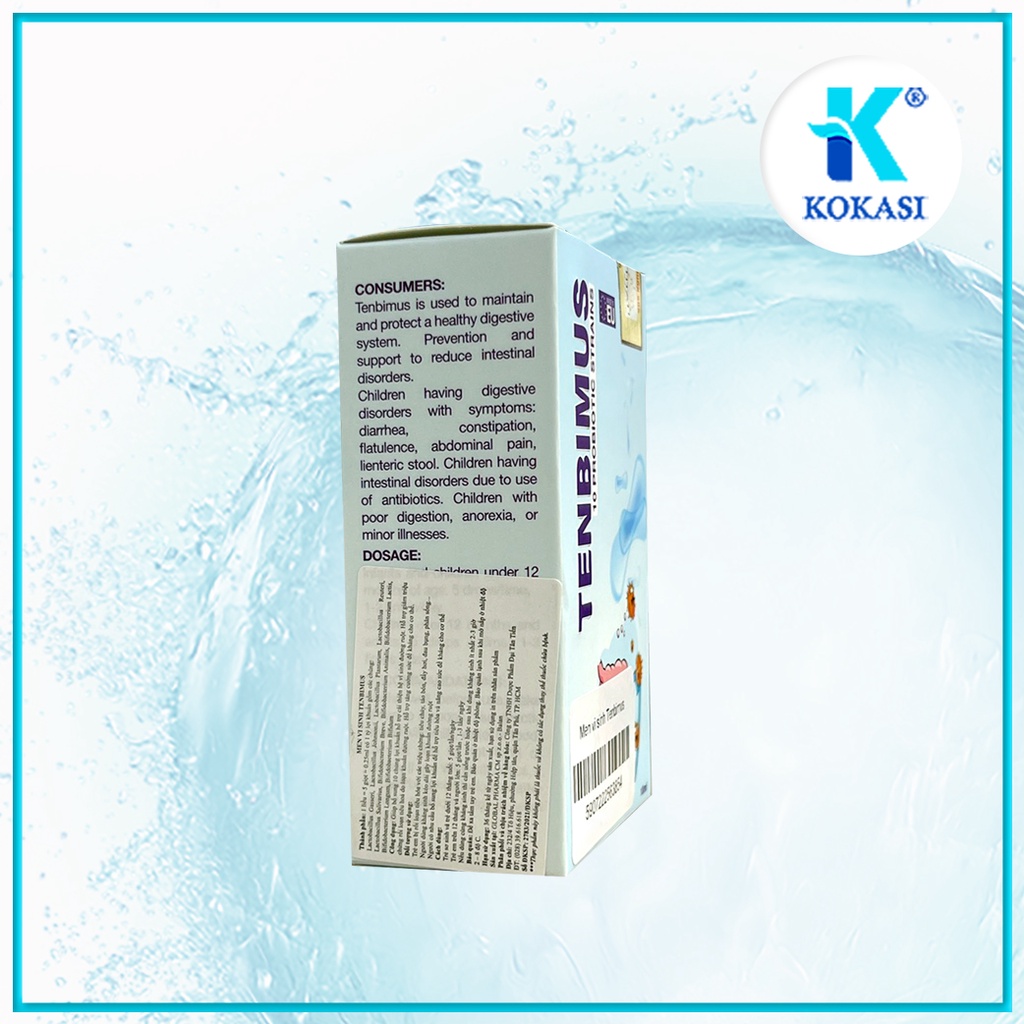 Men vi sinh Tenbimus lọ 10ml – Bổ sung 10 chủng lợi khuẩn - Hỗ Trợ Cân Bằng Hệ Tiêu Hóa Dành Cho Bé