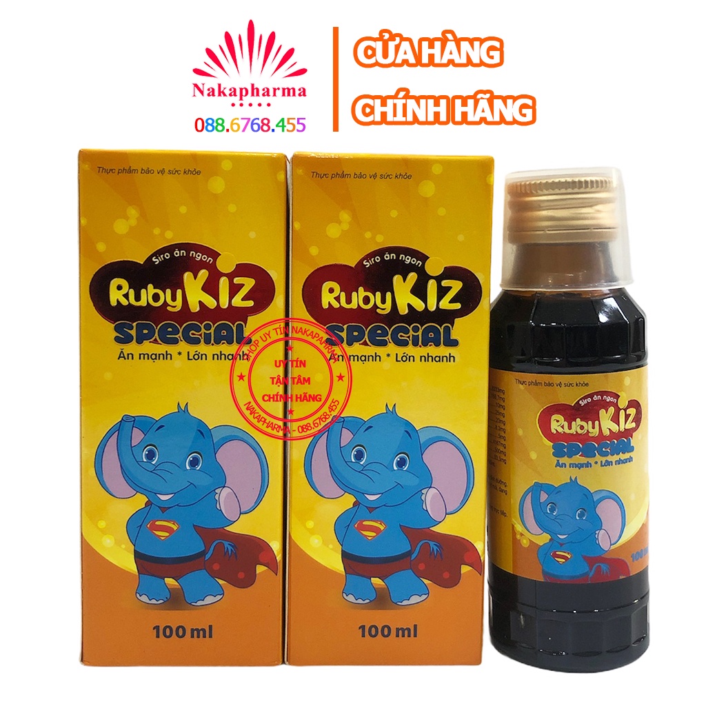 Siro ăn ngon Rubykiz Special – Giải pháp hữu hiệu cho trẻ biếng ăn, chậm lớn, giúp tăng cường hệ miễn dịch